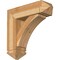 Ekena Millwork Thorton Arts and Crafts Rough Sawn Bracket w/ Offset Brace, Western Red Cedar, 8"W x 26"D x 26"H BKT0806X26X26THR03RWR - alternate 1